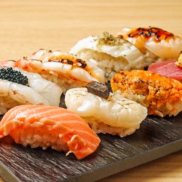 王道から変わりダネまで多彩なメニューをご用意、多彩なお寿司を広島で楽しめる居酒屋！