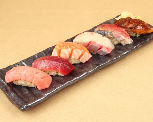 【厚切り】思わず写真を撮りたくなる、厚切り6貫盛り