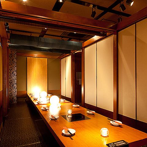 Perfect for company parties and large parties, with private rooms for 10 to 20 people!