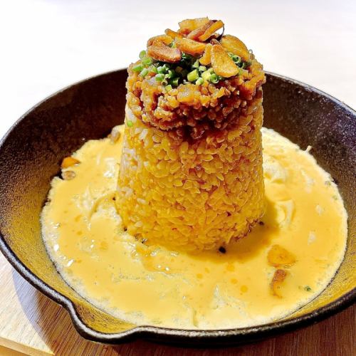 철판 마늘 볶음밥