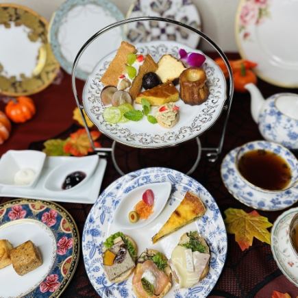 <Afternoon Tea>  ～アフタヌーンティーセット(乾杯酒付)～ 【平日限定】