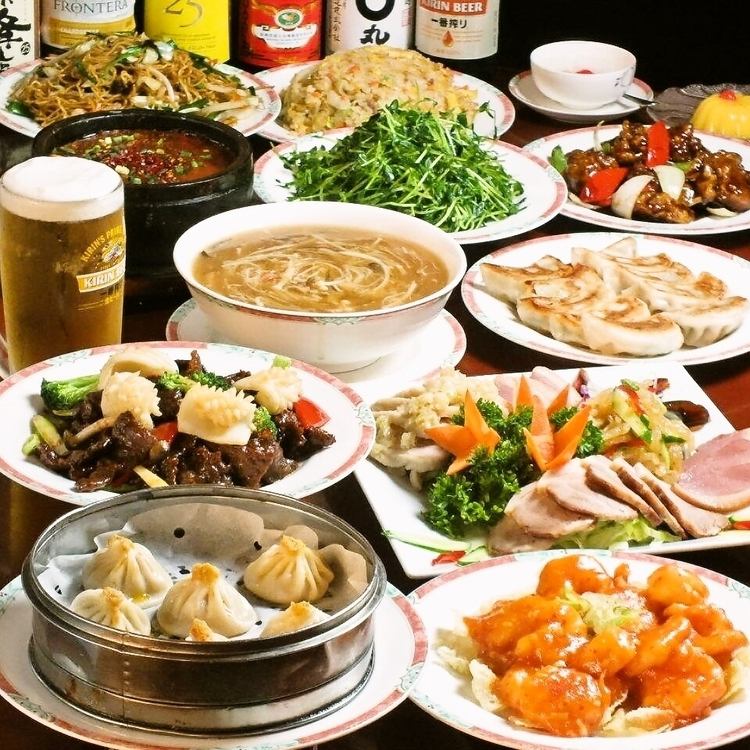北京烤鸭和鱼翅饺子的点餐式 2 小时吃到饱 4,500 日元