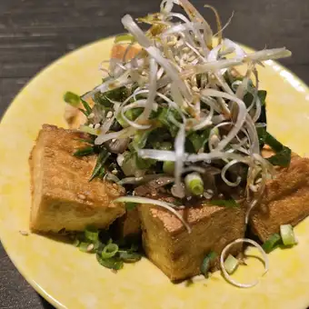 厚揚げ薬味まみれ