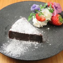 生チョコみたいなガトーショコラ