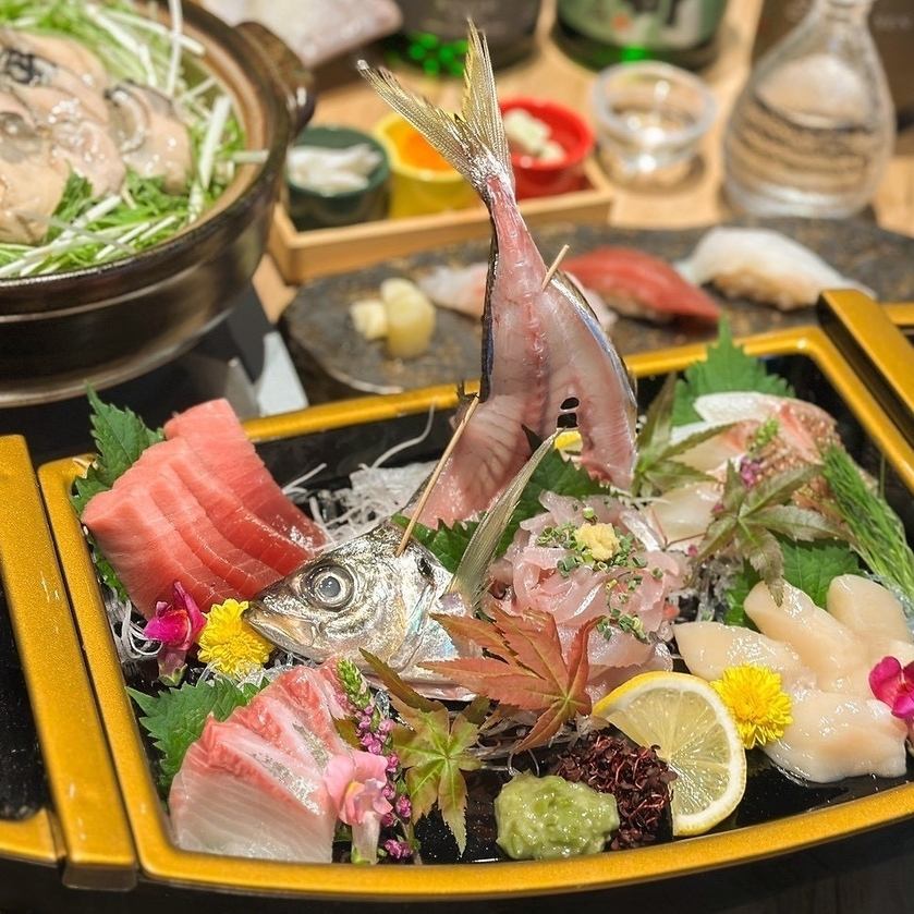 北海道や各地から厳選して仕入れ♪美味しい海の幸を楽しめます◎