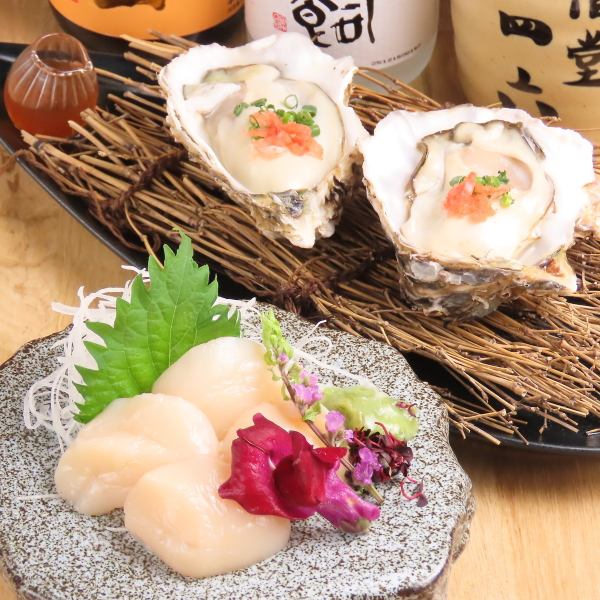 【産地直送】北海道野付産帆立と産地直送牡蠣の食べ比べ◆大粒で濃厚な海の恵み