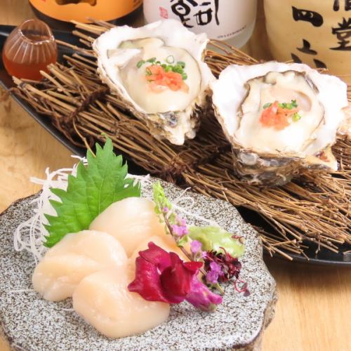 【産地直送】北海道野付産帆立と産地直送牡蠣の食べ比べ◆大粒で濃厚な海の恵み