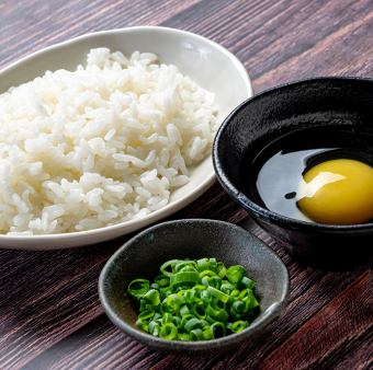 雑炊セット(ご飯・卵・小ねぎ)