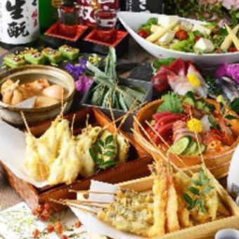 February to April [500 yen off per person with coupon] Four kinds of sashimi, Tenkai sushi rolls, etc. ◎ 5000 yen course → 4500 yen