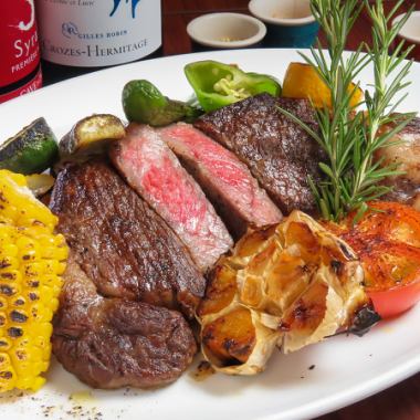 Nagano Prefecture beef one pound steak course with all-you-can-drink