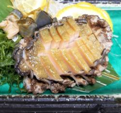 活あわび刺身