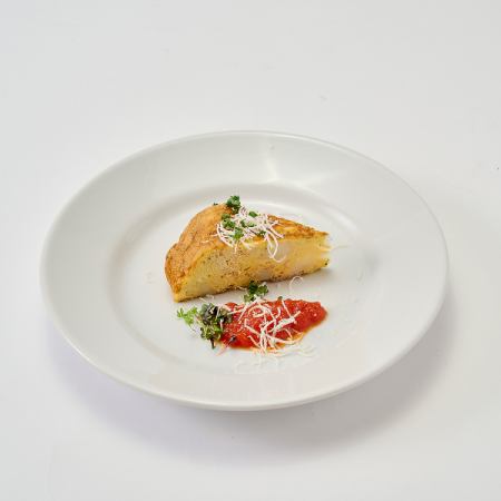 ズワイ蟹と季節野菜のフリッタータ　～広がる出汁の旨味～