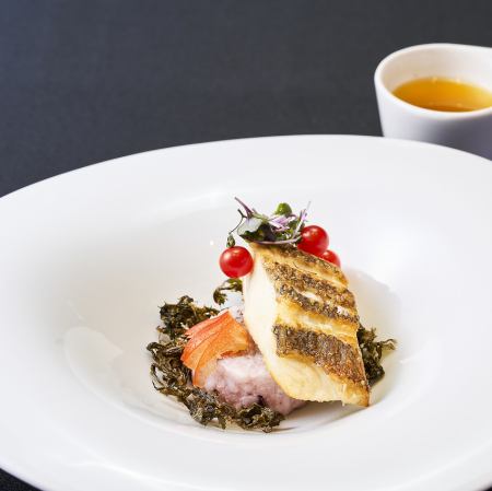 真鯛ロースト　スープ仕立て