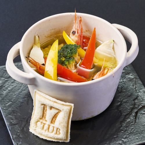 日本海と地物野菜のアヒージョ