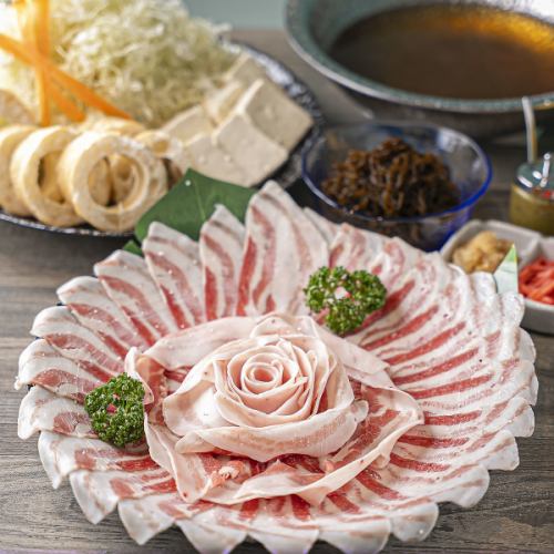 【ヘルシーで満足感たっぷり！】あぐー豚しゃぶしゃぶセット/3278円(税込)