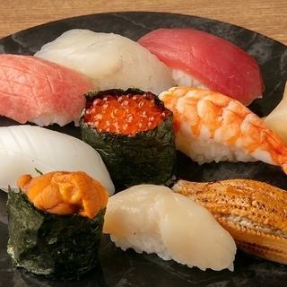 にぎり盛り合わせ【特上】 9貫