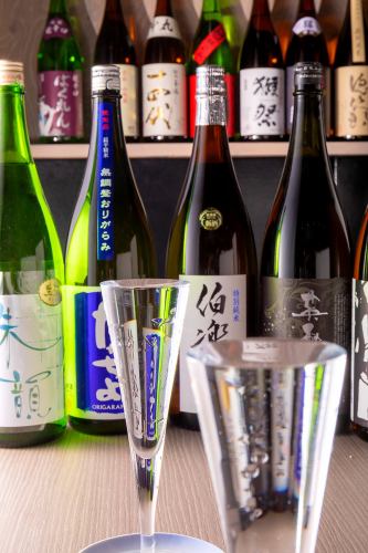 日本酒30種季節酒色々全て1杯580円