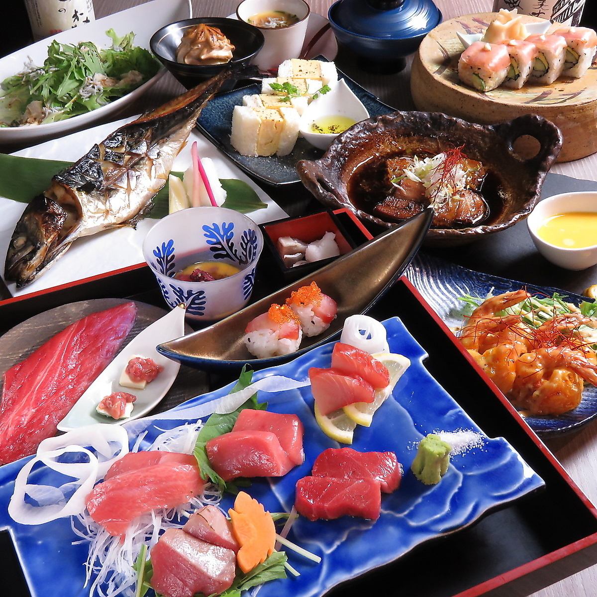 しっとりとした雰囲気で贅沢な海鮮料理をご堪能下さい!