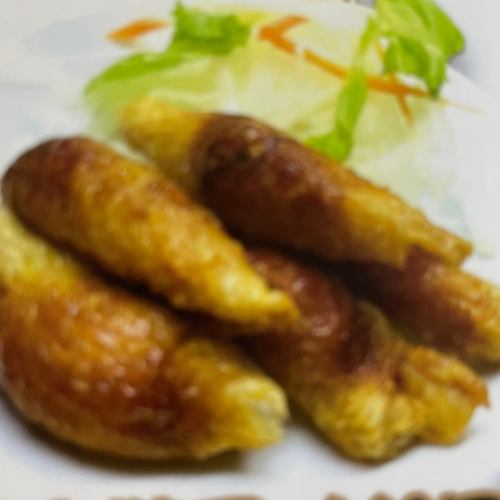 鶏皮餃子