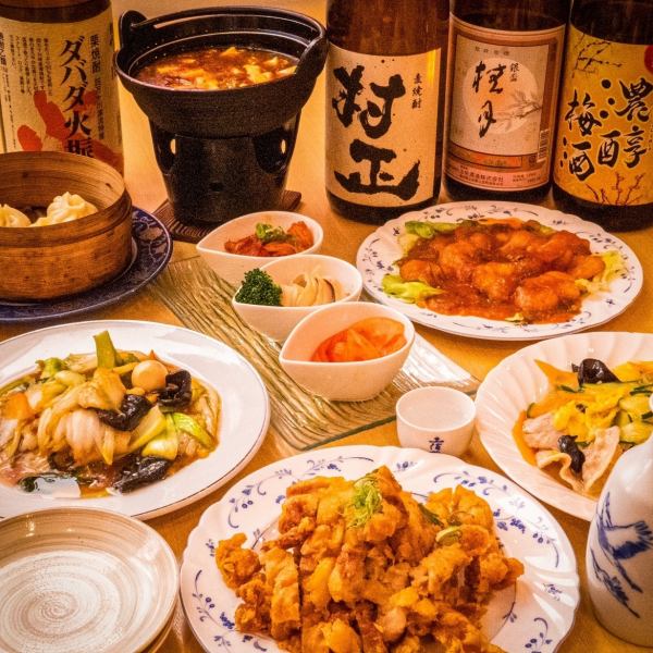 【おすすめ】麻婆豆腐や北京ダックなど本格中華10品デザート付き◇120分飲み放題5000円(税込)