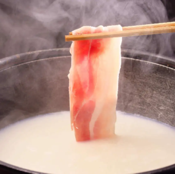 Beautiful skin soy milk shabu-shabu made with special soy milk containing hyaluronic acid