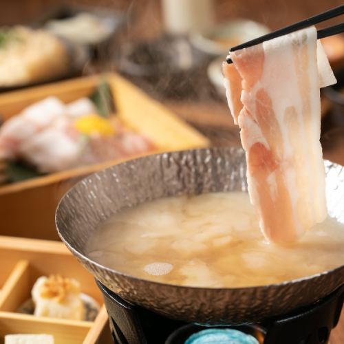 [夜餐]自家制银豆腐免费续杯♪宗谷之夜的豆浆涮锅餐