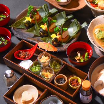 様々な豆富を楽しむ【夏の彩-いろどり-コース】3,000 円★クーポン利用で飲み放題付き5,000 円