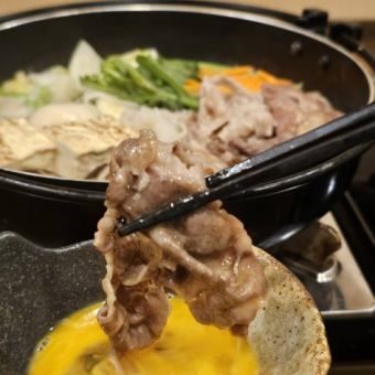 3月開始!黒毛和牛豆乳すき焼き【春の匠コース】6,000円★クーポン利用で飲み放題付き8,000円