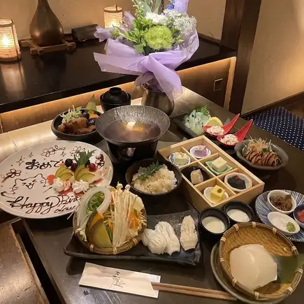 慶祝套餐【僅限六月】三田豬肉燉菜&梭子鰻涮涮鍋「水無月套餐」 5,000日元