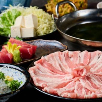 【駿河の宴コース】カツオのたたき・海鮮蒸篭orしゃぶしゃぶなど/3時間飲み放題付き9品5,000円