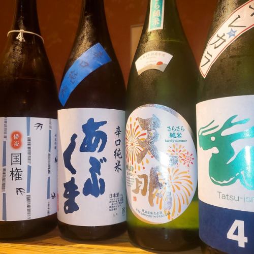 A wide selection of sake from all over the country!