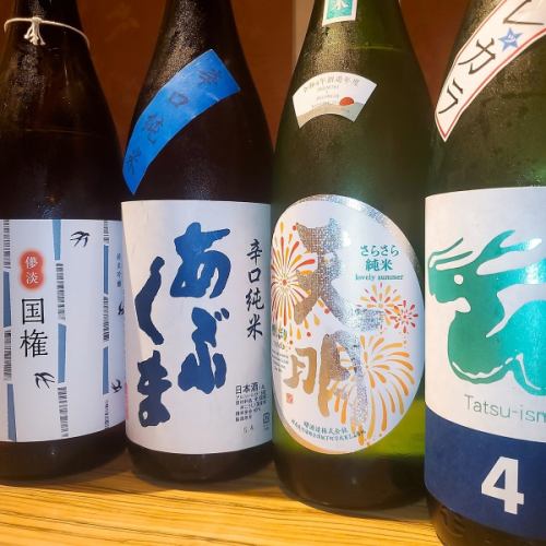 We offer carefully selected "Fukushima Prefecture local sake."“Japanese Sake Appraisal “Gold Award” Sake too” [Over 16 types] All 6 types of Tohoku famous sake♪