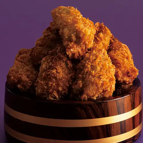 Handmade fried oysters
