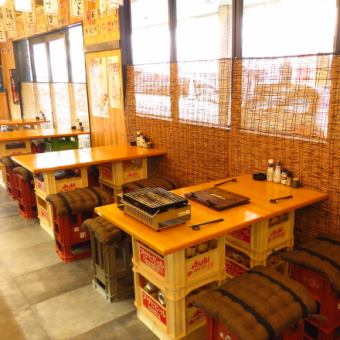 [Table seats] Various types of seats are available.The layout can be changed according to the scene and number of people, so please let us know your preference when making a reservation.We can accept reservations for up to 38 people! Please use it at company banquets and welcome and farewell parties ♪