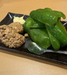 肉みそピーマン