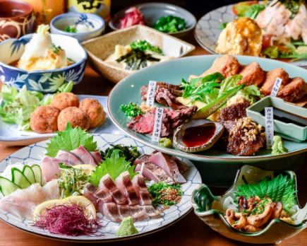 [Luxurious banquet! Popular for entertaining] Enjoy both meat and fish! Luxurious premium 6,000 yen course (all-you-can-drink included)