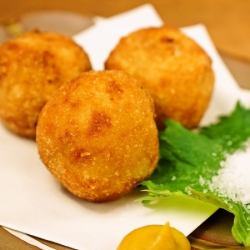 Satoimo and okra salt croquette 1 piece