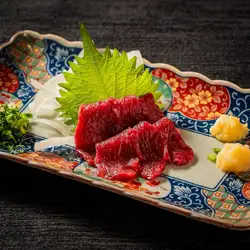 Premium lean horse sashimi
