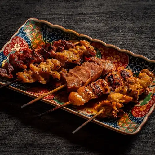 Assorted grilled chicken skewers (5 types, salt and sauce)