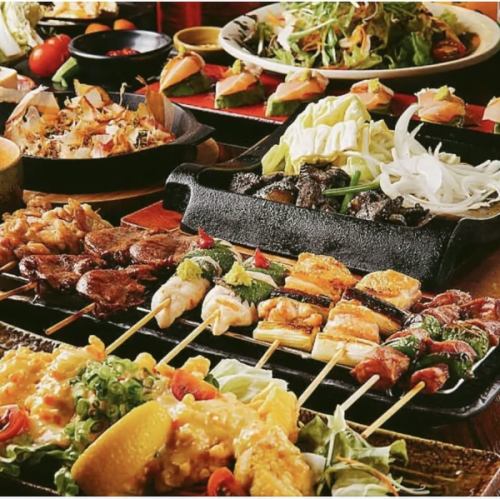 【석료・통수 등 없음】3H 음료 무제한 ★육즙 만두와 닭꼬치 등 50품 음료 무제한 코스 2980엔