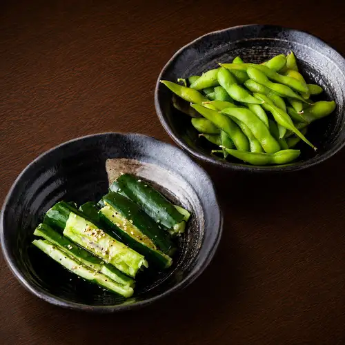 塩枝豆＆塩だれきゅうり