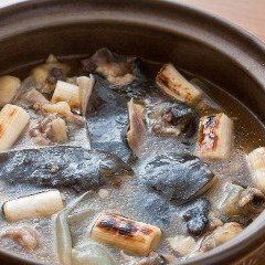 コース　　食前酒　　刺身　　から揚げ　鍋　　雑炊　