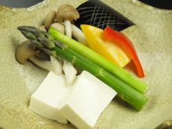 Seasonal grilled vegetables