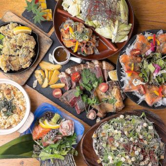 《Best value in Umeda》Great value ◆ Enjoy yakitori, gyoza, fresh fish and meat ● Hotpot + final dish included ◆ 140 types of food and drink for 3500 yen →