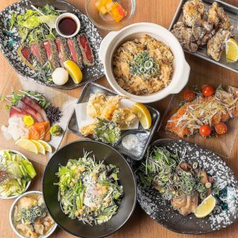 {Outperforms other restaurants/3 hours} A variety of classic izakaya menu items + meat sushi and other special hotpots, total of 4 types ◆ 150 types of food and drink for 4,000 yen →