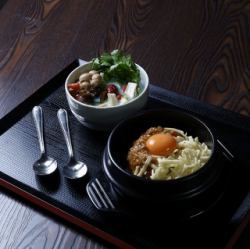 キーマカレー定食