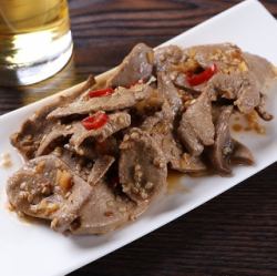 豚レバーにんにく和え