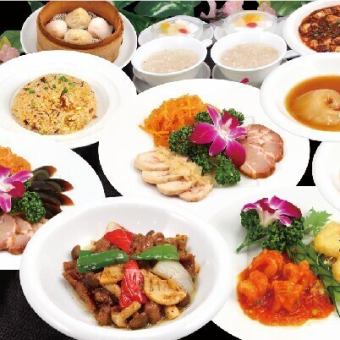 【贅沢するなら♪】2時間飲み放題付6,280円コース◆フカヒレの姿煮も北京ダックも味わい尽くす♪