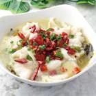 白身魚の四川風高菜煮込み　