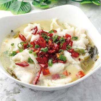 白身魚の四川風高菜煮込み　